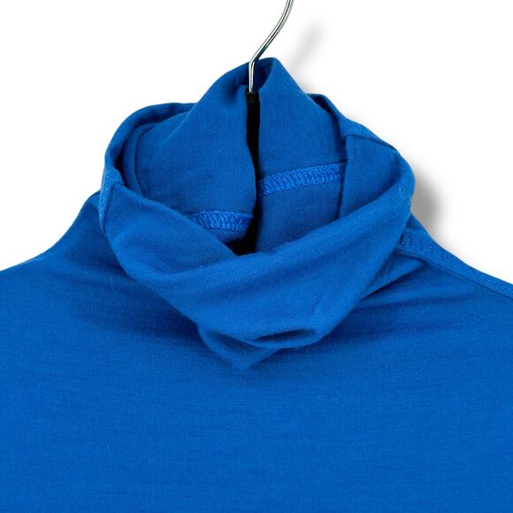 Lululemon St Moritz 100% Merino Wool Jersey Long Sleeve Shirt Sz 4 Turtleneck - Picture 2 of 6